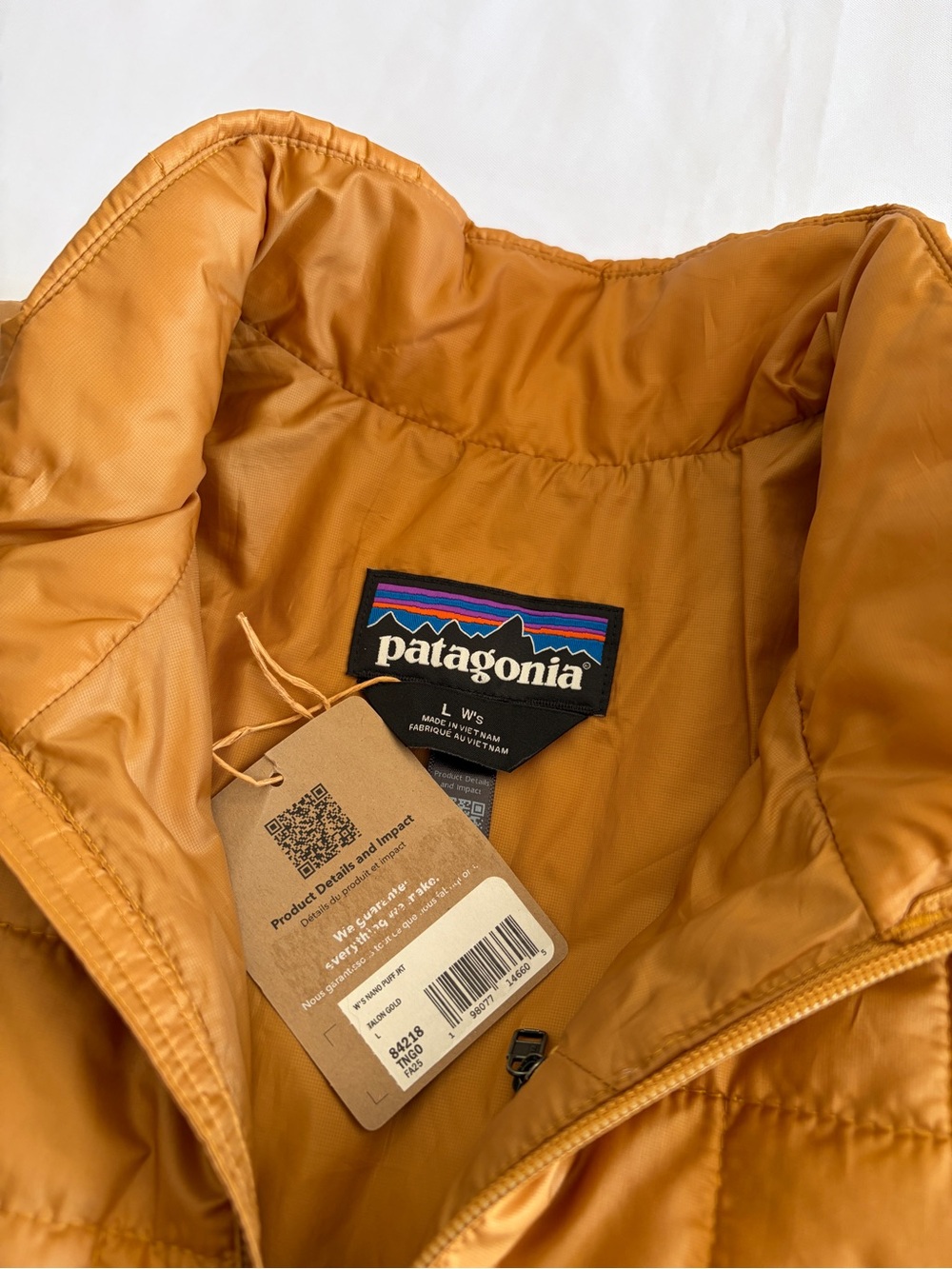 Patagonia Nano Puff Jacket Women's Size L Talon Gold FA25 NWT - Picture 5 of 15